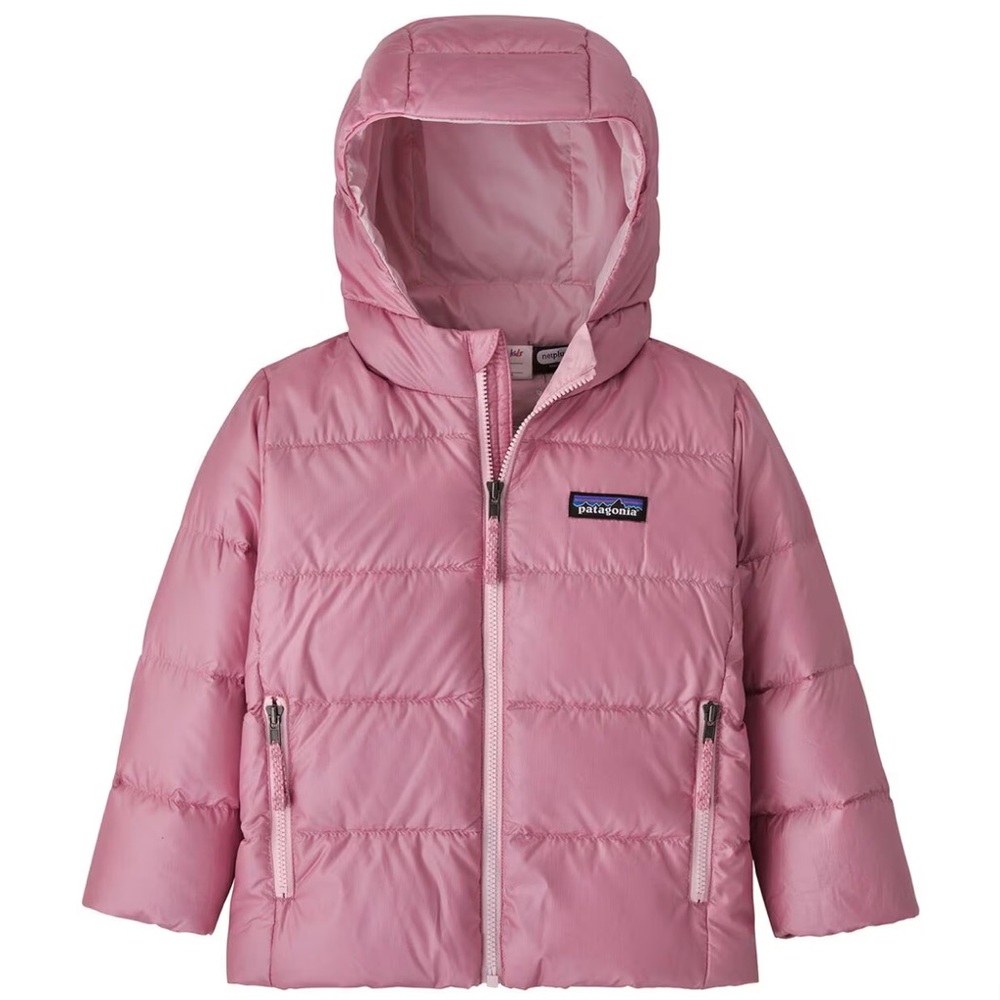 Patagonia Pink Hooded Puffer Jacket 4T
